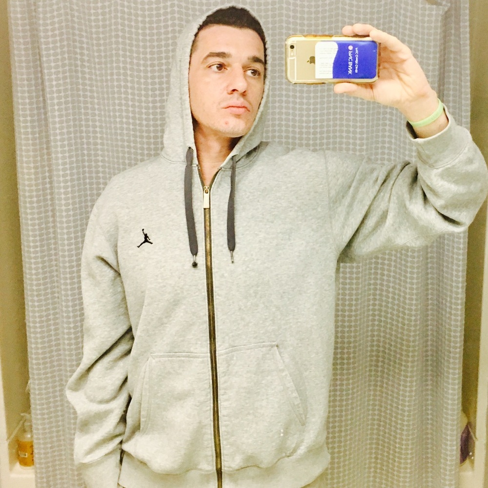 Nike Air Jordan Hoodie Hooded Sweatshirt Men's L